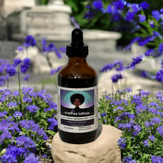 Huile LIBRE de Traitement Hydratante Intense crePus Infinis — soins capillaires bio cheveux crépus 3A-4C