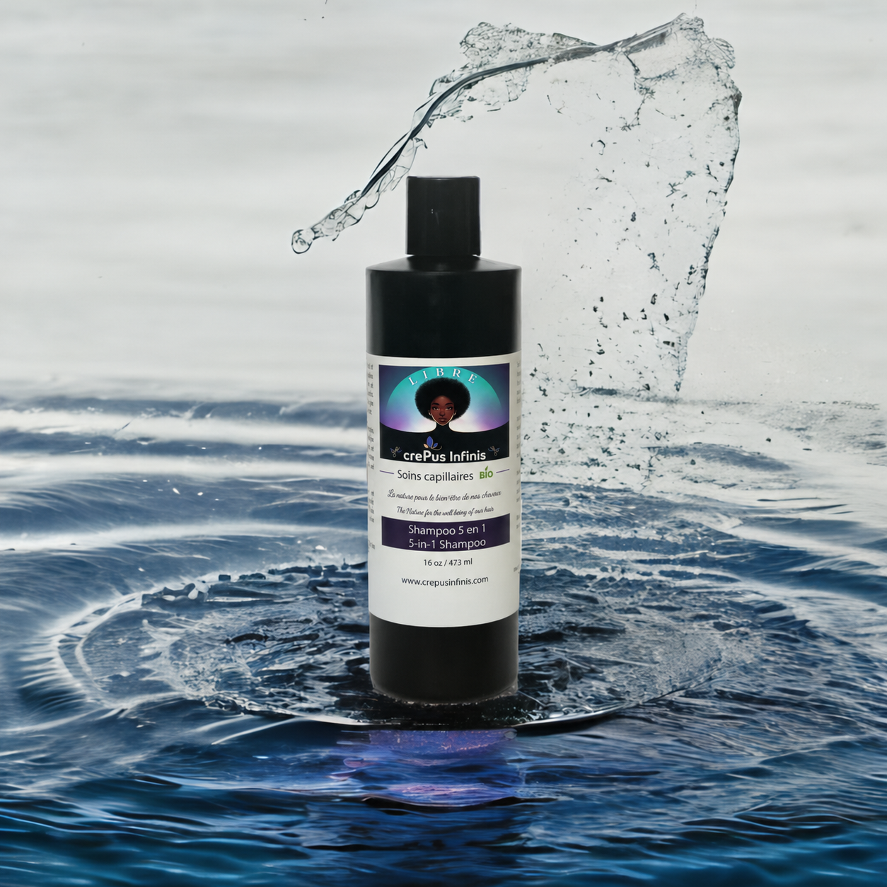 Shampoo LIBRE 5-en-1 Hydratant Intense crePus Infinis — soins capillaires bio cheveux crépus